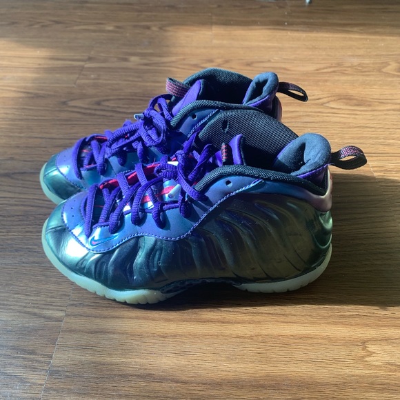 Kids Purple/Chrome Foamposites - Picture 3 of 5